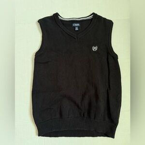 Chaps Kids Black V-Neck Sweater Vest